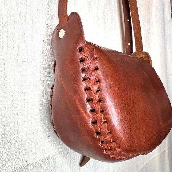 UNIQUE Tooled Leather Purse Crossbody Bag Satchel Mexican Western Cowgirl Boho - Picture 8 of 14